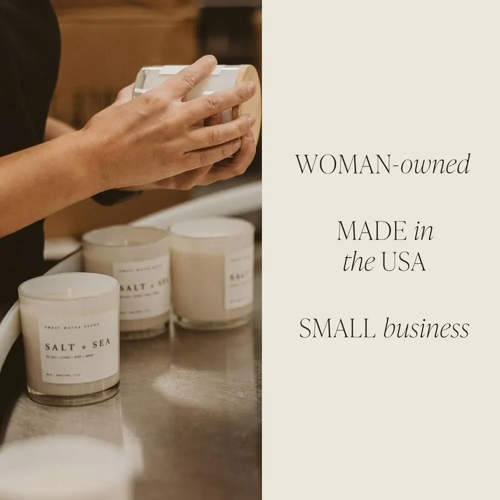 Sweet Water Decor Relaxation Candle 11oz Soy Wax Jar – 50+ Hr Burn Peppermint
